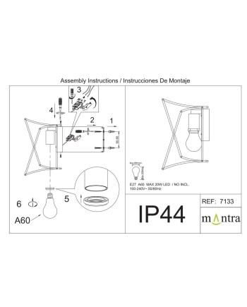 POLINESIA * APLIQUE  - IP44